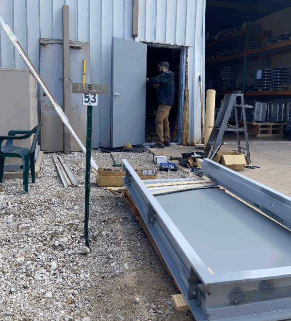 installing a new hollow-core commercial door